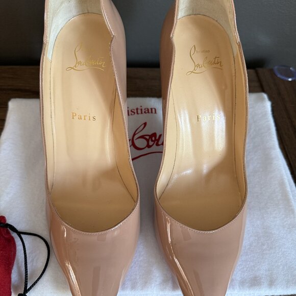Christian Louboutins Hot Chick 100mm in Blush - Picture 9 of 11